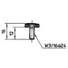 SANEI PR41A-B Screw for Triangular Handle of Faucet, Color Screws,