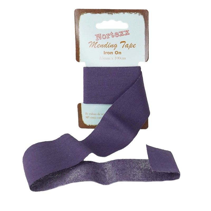 Nortexx Iron On Repair Tape, Purple, 35mm x 100cm