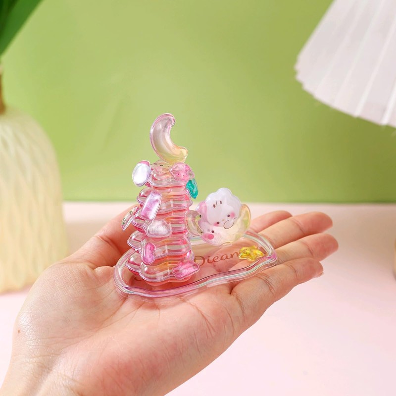 4 PCS 3D Relief Puffy Stickers, Kawaii Aesthetic Decor, 4