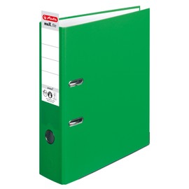 Herlitz maX.file protect 11053667 A4 Folder, 8 cm with Slip-in Spine Label, Light Green