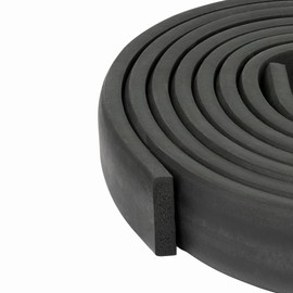 Sponge Rubber Seal 0.39" Height X 1.57" Width | Universal weatherstrip Extrusion Neoprene Strip (3 Feet)