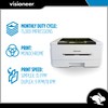 Visioneer Rabbit P35dn Laser Printer, Monochrome USB Office Printer for