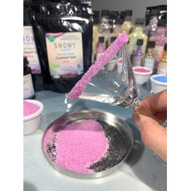 Snowy River Pink Cocktail Salt - Naturally Colored Margarita Salt, Margarita Rimmer, Beverage Rimmer, Cocktail Rimming Salt, Decorative Salt, Kosher (16oz Bag)