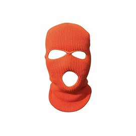 Mrlahat 3 Hole Ski Mask Face Neck Gaiter Beanie Balaclava Outdoor Sport Warm Full Face OSFM (Neon Orange)