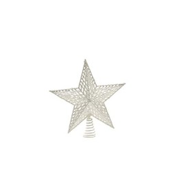 Festive Tree Top White Glitter Tree Topper 30 Centimetre