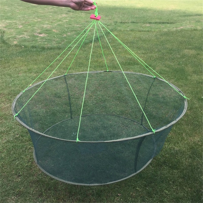 EASY BIG Fishing Nets Foldable Hand Casting Cage for Fishes