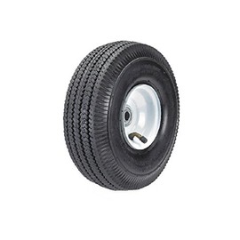 Albion SO1062710 10" Pneumatic Hand Truck Wheel, 4.10 Tire Size, Type 4, Ball Bearing, 350 lb. Capacity