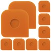 9 Pieces Scraper, Plastic Kitchen Scraper, Flexible Dough Scraper, Orange
