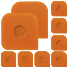 9 Pieces Scraper, Plastic Kitchen Scraper, Flexible Dough Scraper, Orange Pan Scraper, Sharp Corner Scraper for Cutting Dough, Cleaning Cookware, Kitchen Utensils