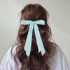 Totelux Bow Hair Clips Silky Satin Hair Ribbon Ponytail Holder
