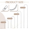 Silver Rhinestone Purse Chain, 4 Pieces Different Sizes Bag Chain