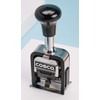 COSCO 2000PLUS Automatic Numbering Machine, 6 Wheels, Self-Inking, Black 0.75