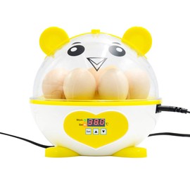 PAIDUOJI Home Use Incubator Automatic Temperature Control Digital Mini Egg Hatching Automatic Temperature Control Hatcher for Chickens, Ducks, Birds (HT-9eggs-yellow)