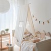BEIOUDEXIN Kids Canopy Bed Tent - Cotton Linen Hanging Teepee