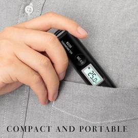 비접촉식 미니 디지털 LCD 휴대용 온도 Non-Contact Mini Digital LCD Portable Thermometer [BLACK]