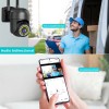 2pcs Cámara De Seguridad Exterior Wifi Foco Hd Visión Alarma