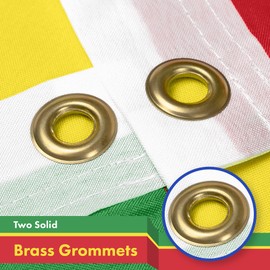 G128 5 Pack: Ethiopia Ethiopian Flag | 3x5 Ft | LiteWeave Pro Series Printed 150D Polyester | Country Flag, Indoor/Outdoor, Vibrant Colors, Brass Grommets, Thicker More Durable Than 100D 75D Polyester