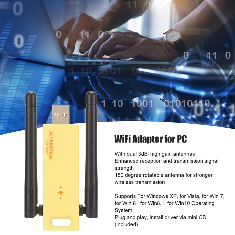USB WiFi Adapter 2.4GHz 5GHz USB 3.0 Interface USB Wireless