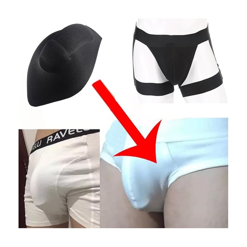 Men Underwear Bulge Enhancing Cup Vented Sponge Pad Athletic Cup