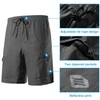 Santic Pantalones cortos para bicicleta de montaña con acolchado 3D
