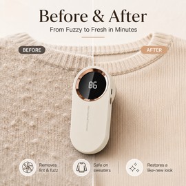 Electric Lint Remover for Sweaters & Clothing – USB Rechargeable Fabric Shaver for Smooth, Fresh-Looking Garments