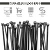 KafTon Pack of 100 Black Cable Zip Ties,UL Nylon, Perfect