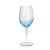 Abbott Collection Optic Bubble Red Wine Glass, Blue