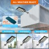 Solar Powered High Quality Security Light 130LM/W Remote Dimmable Street