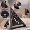 flintronic Triangle Ruler Carpenters Square Tool, Aluminium Metal Set Square