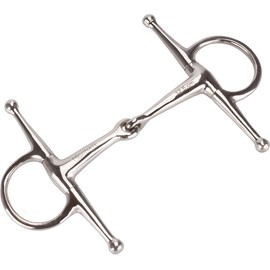 Equinate Thigh Bridle Stainless Steel 16 mm Single Broken 13.5 cm Anatomically Shaped Mouth-friendly Bit with Gentle Impact Laser Engraved Size Specification