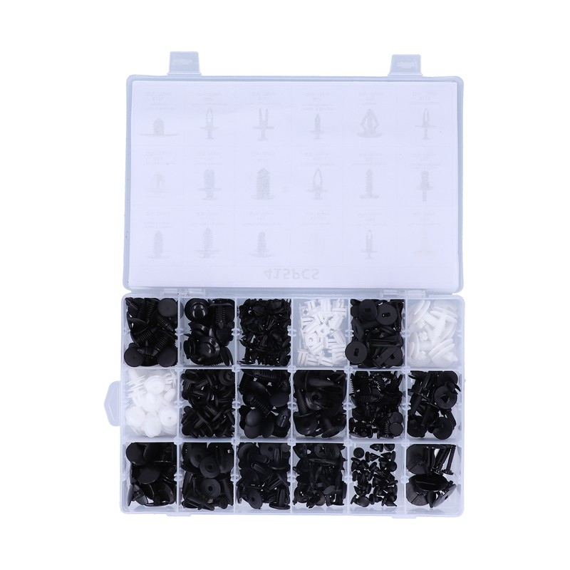 415pcs Car Retainer Clips Auto Plastic Fasteners 18 Kinds Push