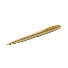 Pelikan Jazz Noble Ballpoint Pen, Gold, Right Handed and Left-Handed Users, Elegant Metal Ballpoint Pen, in Folding Box, 821643