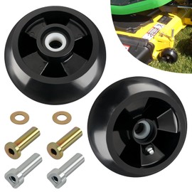 CheeMuii AM125172 Lawn Mower Deck Gauge Wheels Kit Heavy Duty 2 Pack Mower Deck Wheels Compatible with John Deere 48", 54", 60", 62“, 72" Deck Replace for AM125172 AM124706 210-300