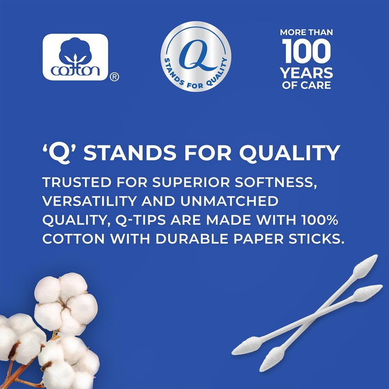 Q-tips Precision Tips Cotton Swabs 170 Count 2-Pack – Makeup