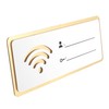 OHPHCALL 2pcs Portable WiFi Board Sign Guest Room Essentials WiFi