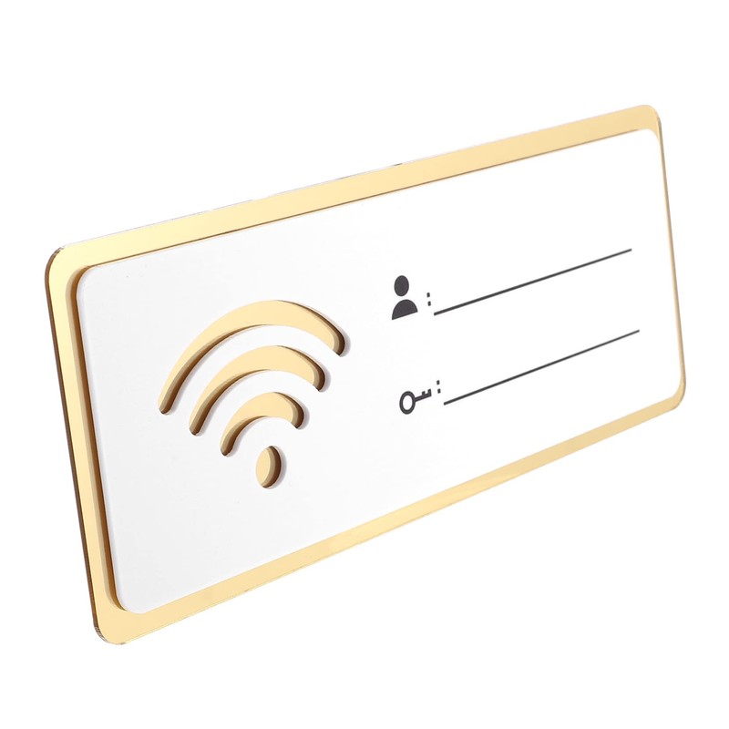 OHPHCALL 2pcs Portable WiFi Board Sign Guest Room Essentials WiFi