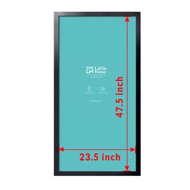 LaVie Home 24 x 48 Picture Frame, Large Poster Frame with High Definition Plexiglass, Horizontal or Vertical Wall Gallery Poster Frames Suitable for Photos, Artworks, Posters,Puzzle, Black 1pc