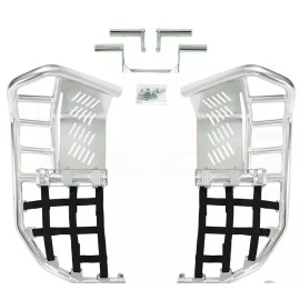 Alba Racing Banshee 350 Raptor 700  Nerf Bar with heel guard Nets Fit Alba Tusk  Black J