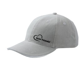 HUURAA Cappy Hat "Bester Patenonkel Herz" Unisex Cap with Motif for the Greatest Uncle Gift Idea for Friends and Family, Dark grey/white