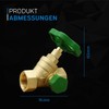 kör4u Angle Seat Valve 1 Inch, Brass, Rising Spindle, Female