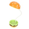 Kids Reading Light Hamburger Style Flexible Gooseneck USB Charge Soft