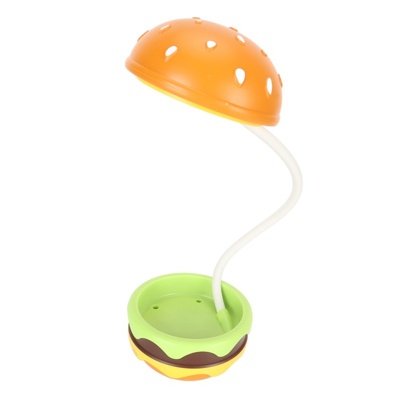 Kids Reading Light Hamburger Style Flexible Gooseneck USB Charge Soft