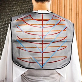 SUNTRADE Hair Capes Professional for Dyeing Hair Hairdressing Waterproof, Salon Hair Cutting Collar Cape Barber Cape Haircut (White)