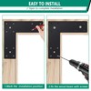 VoTwoofv Pergola Flat Brackets 10" x 10",L-Shape Straight Joining Brackets