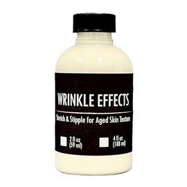 Wrinkle Effects Liquid 4 oz- Age Stipple Latex - Special Effects Makeup Instantly Creates Face Wrinkles and Realistic Old Age Skin Texture - Dries Clear - Theatrical Film Stage