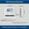 NonProgrammable Thermostat for Home, Single-Stage Systems,Digital Energy-Saving Thermostat,1 Heat/1 Cool,