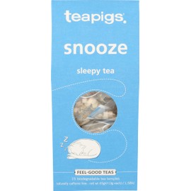 Teapigs Organic Snooze Herbal Tea Made With Whole Herbs and Fruits (1 Pack Of 15 Tea Bags)