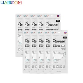 HANCOM LIFECARE O2 Wear Yellow Dust Prevention Mask KF94 #Large 50ea, Color:Ivory