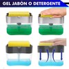 CHIC-FANTASY Dispensador de jabón para Cocina con Soporte de Esponja