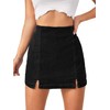 Floerns Women's Casual Split Hem High Waist Denim Skorts Skirt